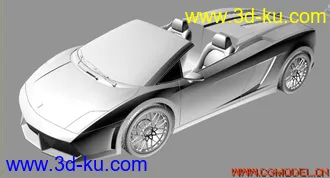 3D打印模型Lamborghini Gallardo Spyder的图片