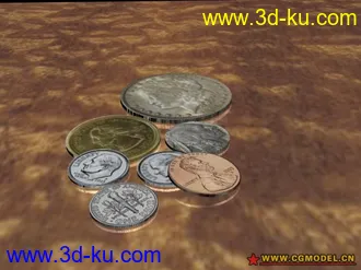 3D打印模型外國硬幣的图片