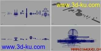 3D打印模型科幻主题元素的图片
