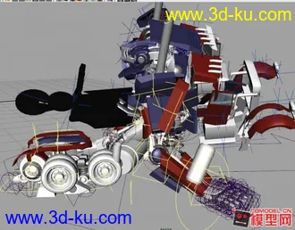 3D打印模型变形金刚之擎天柱变形动画的图片