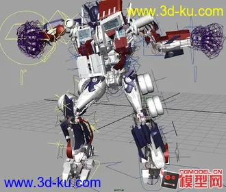 3D打印模型变形金刚之擎天柱变形动画的图片