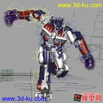 3D打印模型变形金刚之擎天柱变形动画的图片