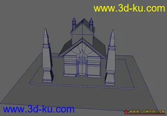3D打印模型练习作品------小建筑的图片