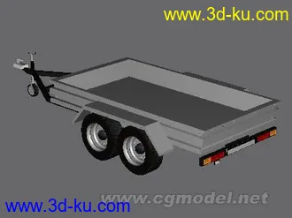 3D打印模型机场的拖车的图片