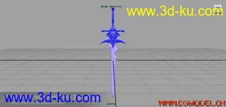 3D打印模型武器。MAYA的图片