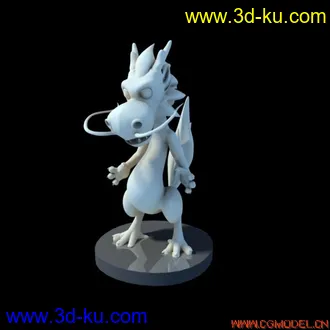 3D打印模型一只可爱的小龙的图片