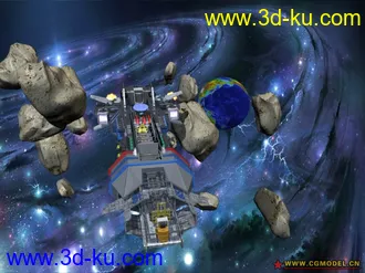 3D打印模型飞船穿梭太空  有动画有材质  给大家分享的图片