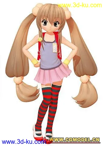 一个卡哇伊MM的模型的图片