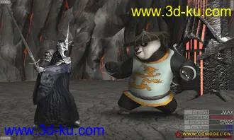 3D打印模型[首发] 戒灵 vs. 功夫熊猫的图片