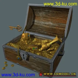 3D打印模型寶藏箱的图片