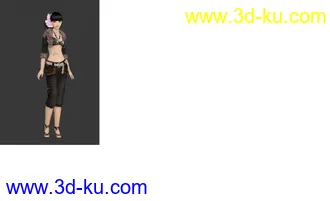 3D打印模型美丽的女孩的图片