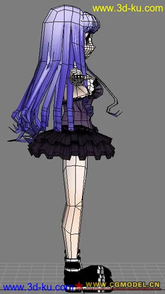 3D打印模型【卡通人物】我自己原创的女MM1号游戏公司进来看下的图片