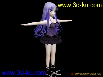 3D打印模型【卡通人物】我自己原创的女MM1号游戏公司进来看下的图片