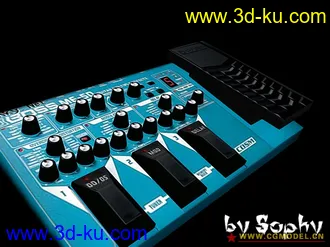 3D打印模型新手自己做的BossMe-50吉他效果器的图片