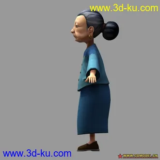 3D打印模型卡通老太太的图片