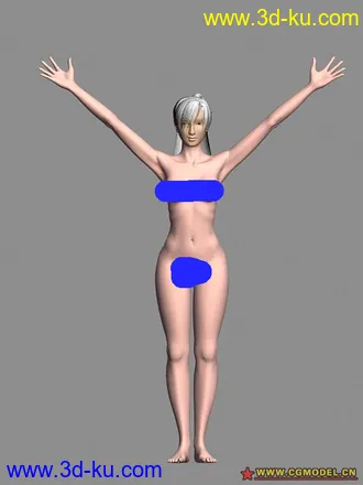 3D打印模型一个猛男和一个小姑娘的图片