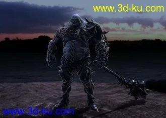 3D打印模型发个重量级怪物战神 带贴图~~~的图片