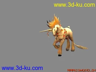 3D打印模型独角兽的图片
