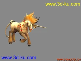 3D打印模型独角兽的图片