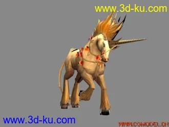 3D打印模型独角兽的图片