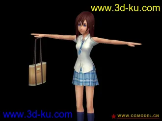 3D打印模型卡通女孩Kairi的图片