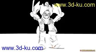 3D打印模型《龙骑团》反派角色烈焰战车变身机器人的图片
