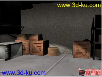 3D打印模型一个小仓库的图片