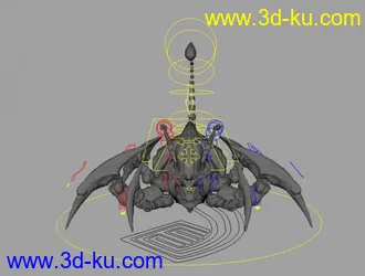 3D打印模型一直绑定的绝对完美的蜘蛛怪兽,高低模切换的图片