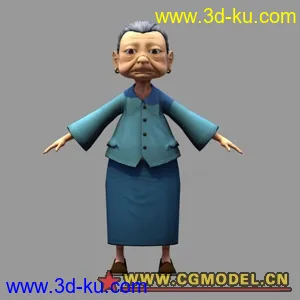 3D打印模型老太太的图片