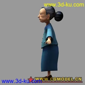 3D打印模型老太太的图片