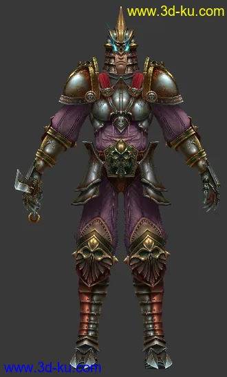 3D打印模型盔甲武士的图片
