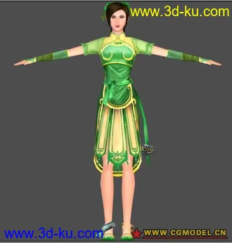 3D打印模型按原画做的妹妹的图片