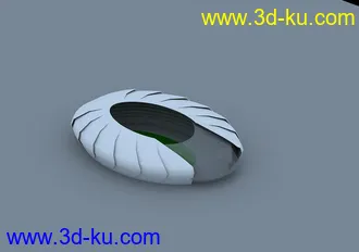 3D打印模型一个体育场馆的图片