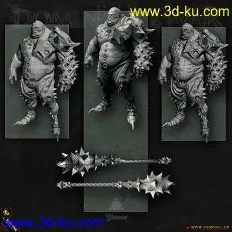 3D打印模型08年全球游戏美术比赛3D组前50强之一的图片