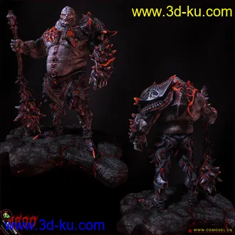 3D打印模型08年全球游戏美术比赛3D组前50强之一的图片