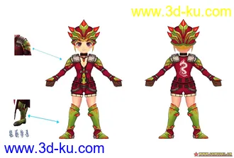 3D打印模型卡通角色的图片