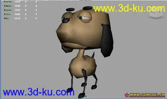 3D打印模型超可爱的小狗 希望大家喜欢的图片