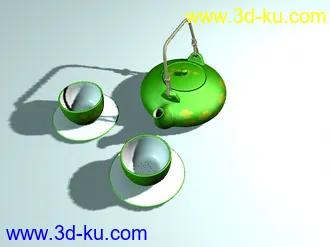 3D打印模型茶具一套的图片