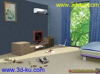 3D打印模型小孩子房间的图片