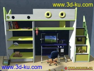 3D打印模型小孩房间一侧的图片