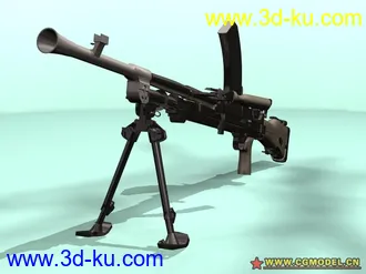 3D打印模型二战英国MKI 布伦式轻机枪（高级品）MAX格式的图片