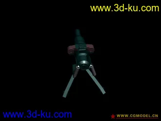 3D打印模型多管机炮的图片