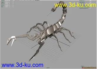 3D打印模型精品机械蝎子(有骨骼绑定)的图片