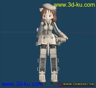 3D打印模型可爱的机械MM的图片