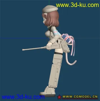 3D打印模型可爱的机械MM的图片