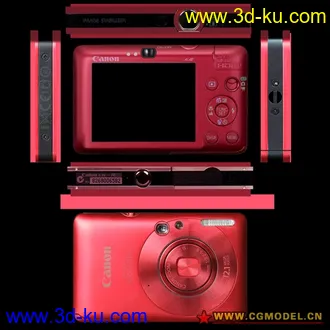 3D打印模型佳能相机Canon IXUS100 IS的图片