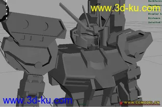 3D打印模型强袭高达白模+低模的图片