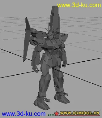 3D打印模型强袭高达白模+低模的图片