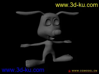 3D打印模型自己做的一个小狗的图片