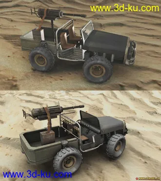 3D打印模型超酷的车的图片